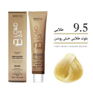 رنگ مو بلوندبار بلوندطلایی خیلی روشن 9/5